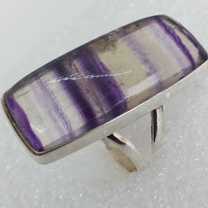 FLUORIT Ring Gr. 17 925 Sterling Silber29mm
