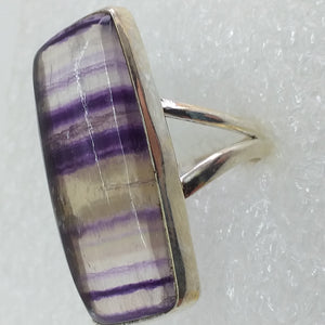FLUORIT Ring Gr. 17 925 Sterling Silber29mm