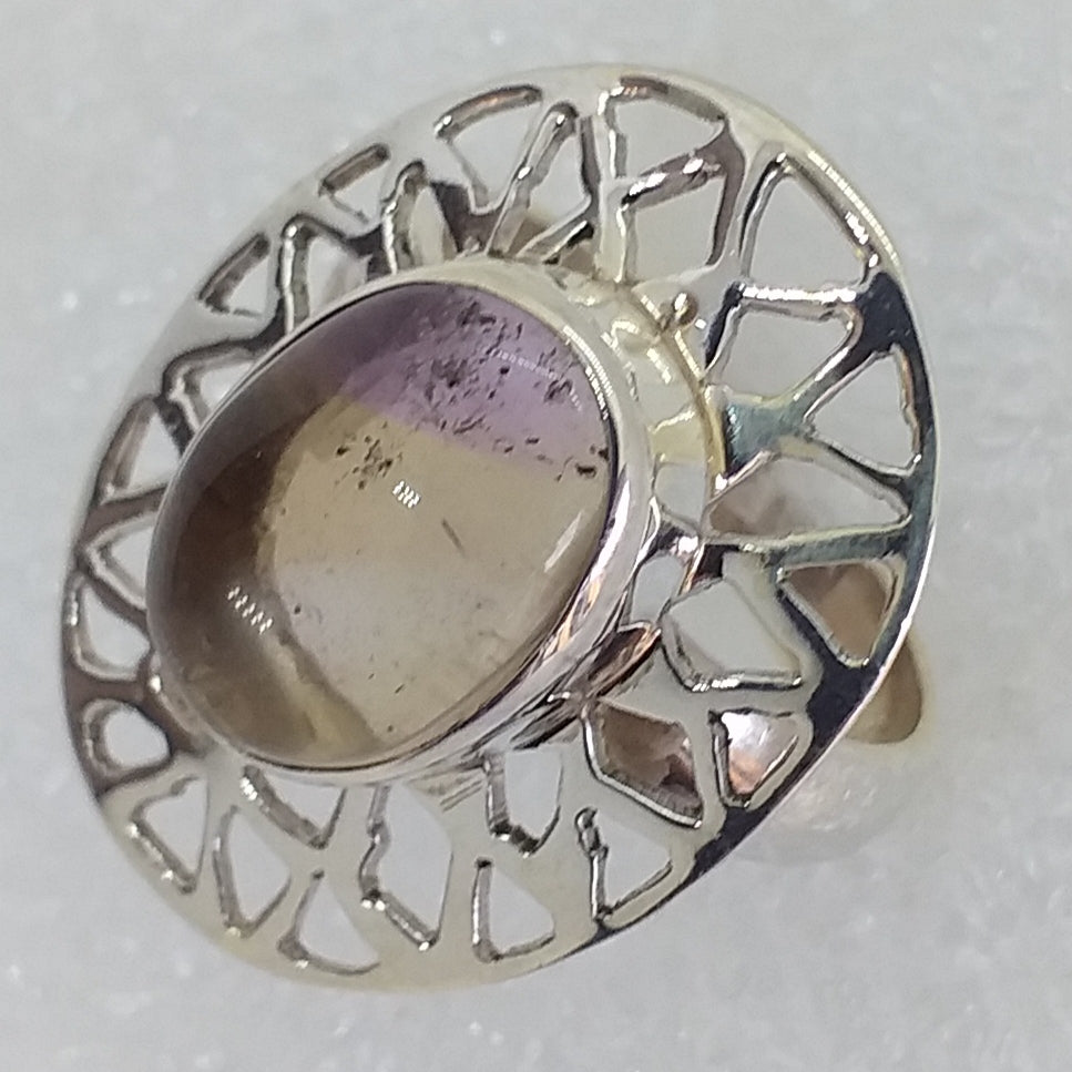 AMETRIN  Ring Gr. 17 925 Sterling Silber