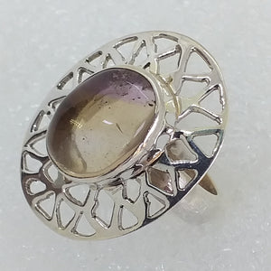 AMETRIN  Ring Gr. 17 925 Sterling Silber