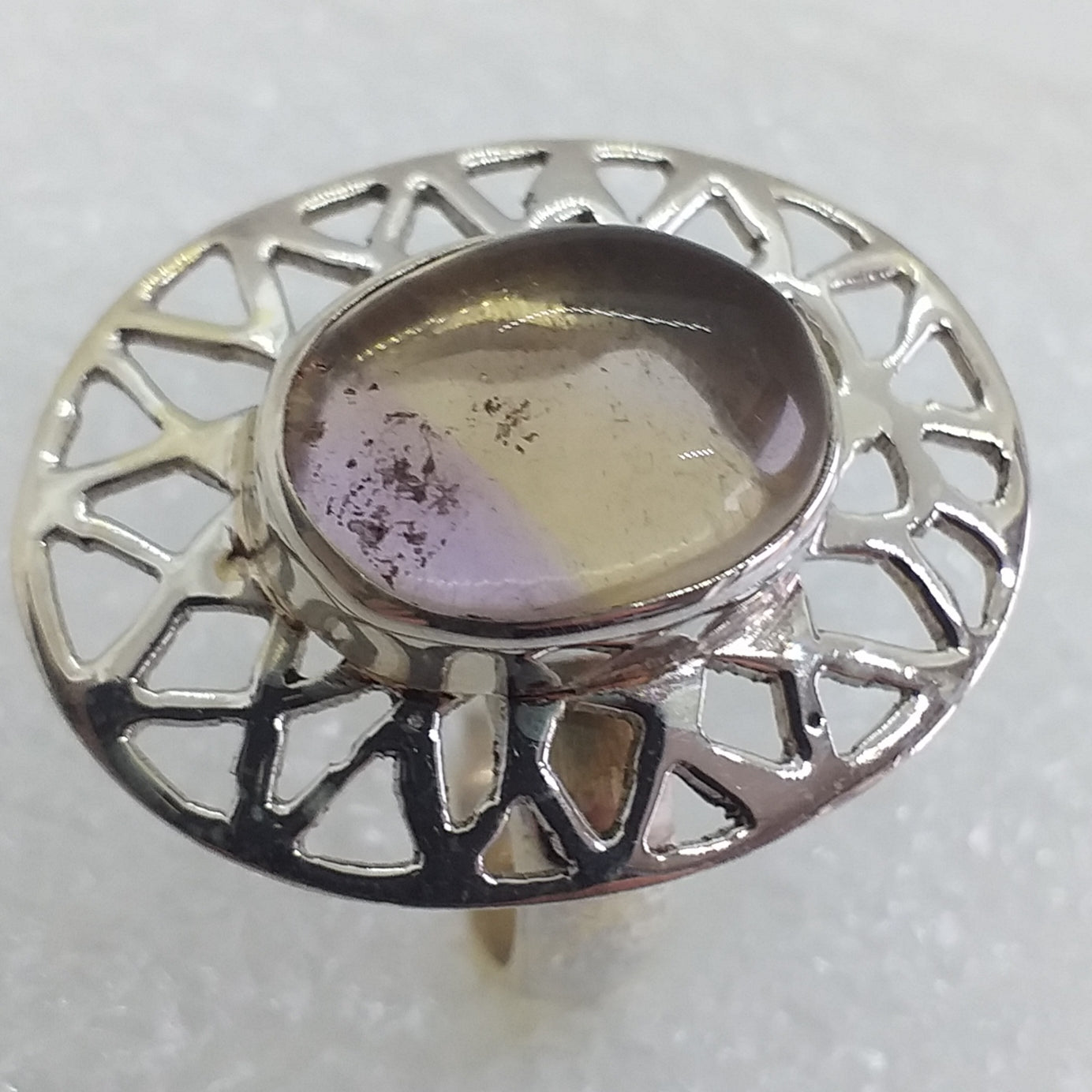 AMETRIN  Ring Gr. 17 925 Sterling Silber