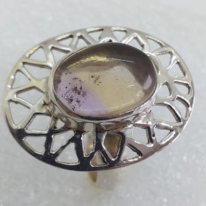 AMETRIN  Ring Gr. 17 925 Sterling Silber