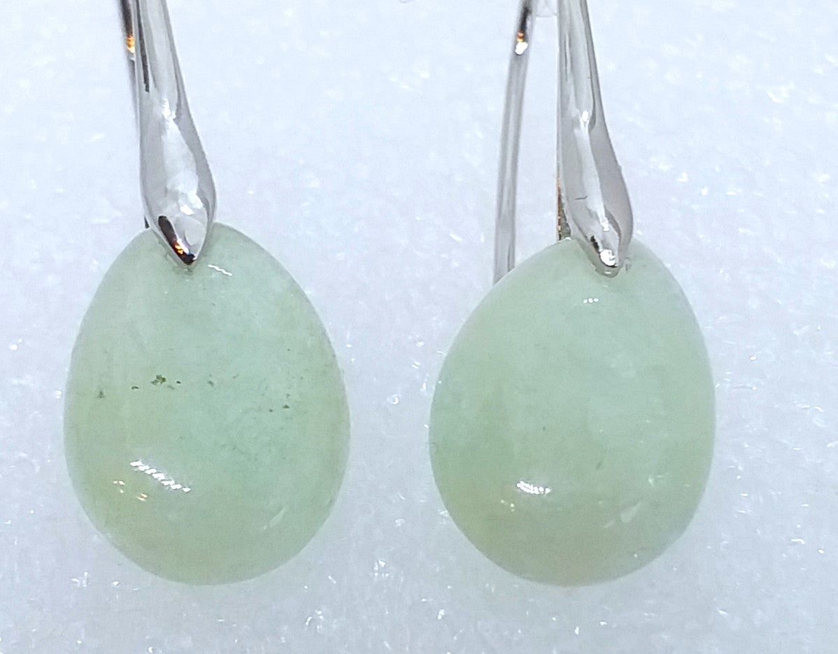 AQUAMARIN Ohrringe Tropfen 925 Sterling Silber rhodiniert Ohrhänger