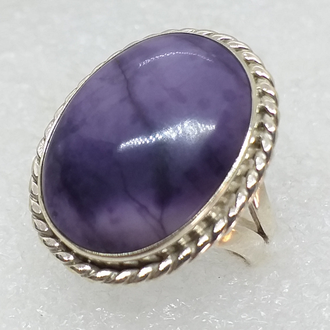 FLUORITOPAL Ring Gr. 16 925 Sterling Silber Fluorit Opal Tiffany Stein