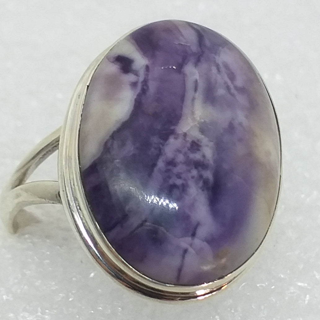 FLUORITOPAL Ring Gr. 20  925 Sterling Silber Fluorit Opal Tiffany Stein