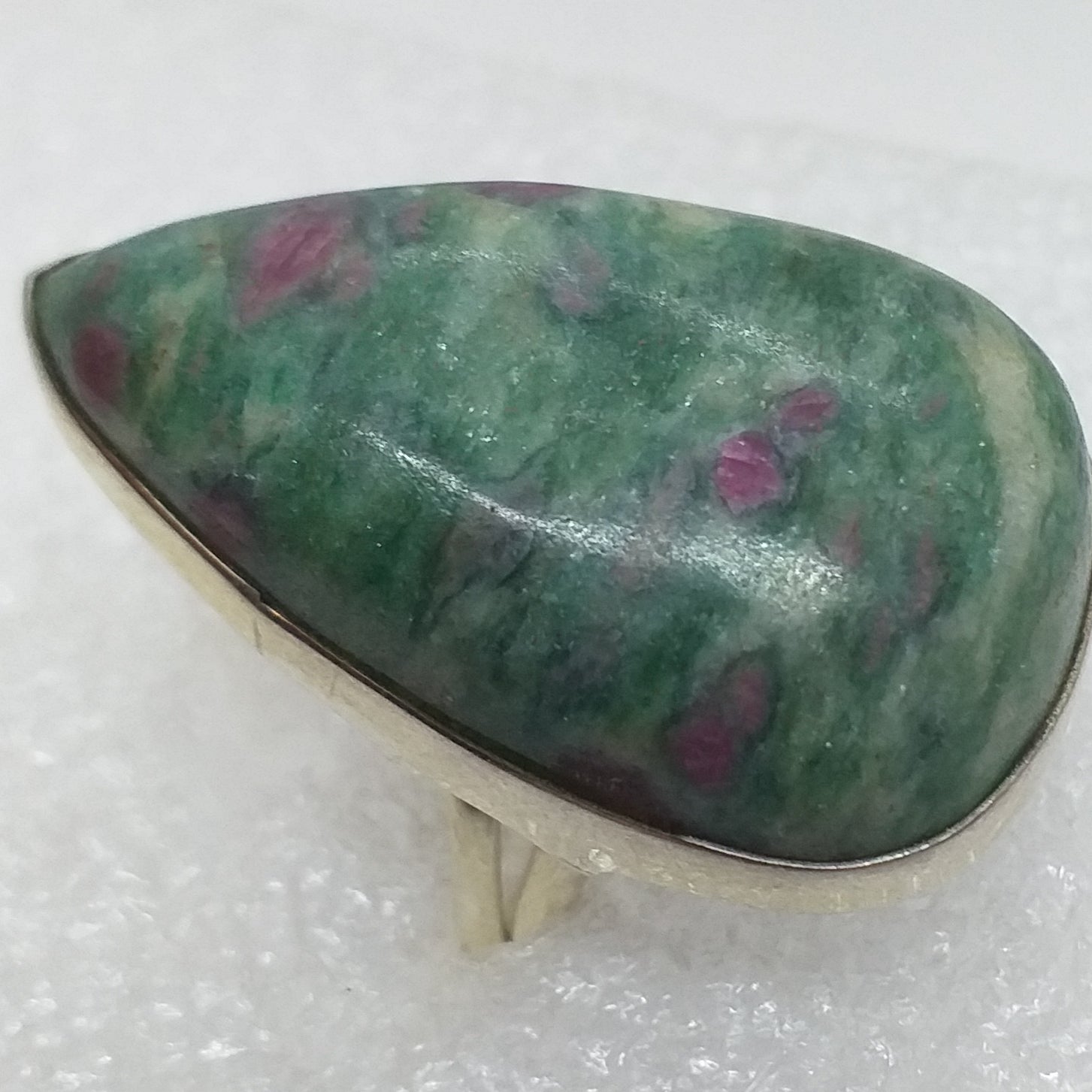 RUBINFUCHSIT Rubin in Fuchsit Ring Gr. 17 925 Sterling Silber RIESIG