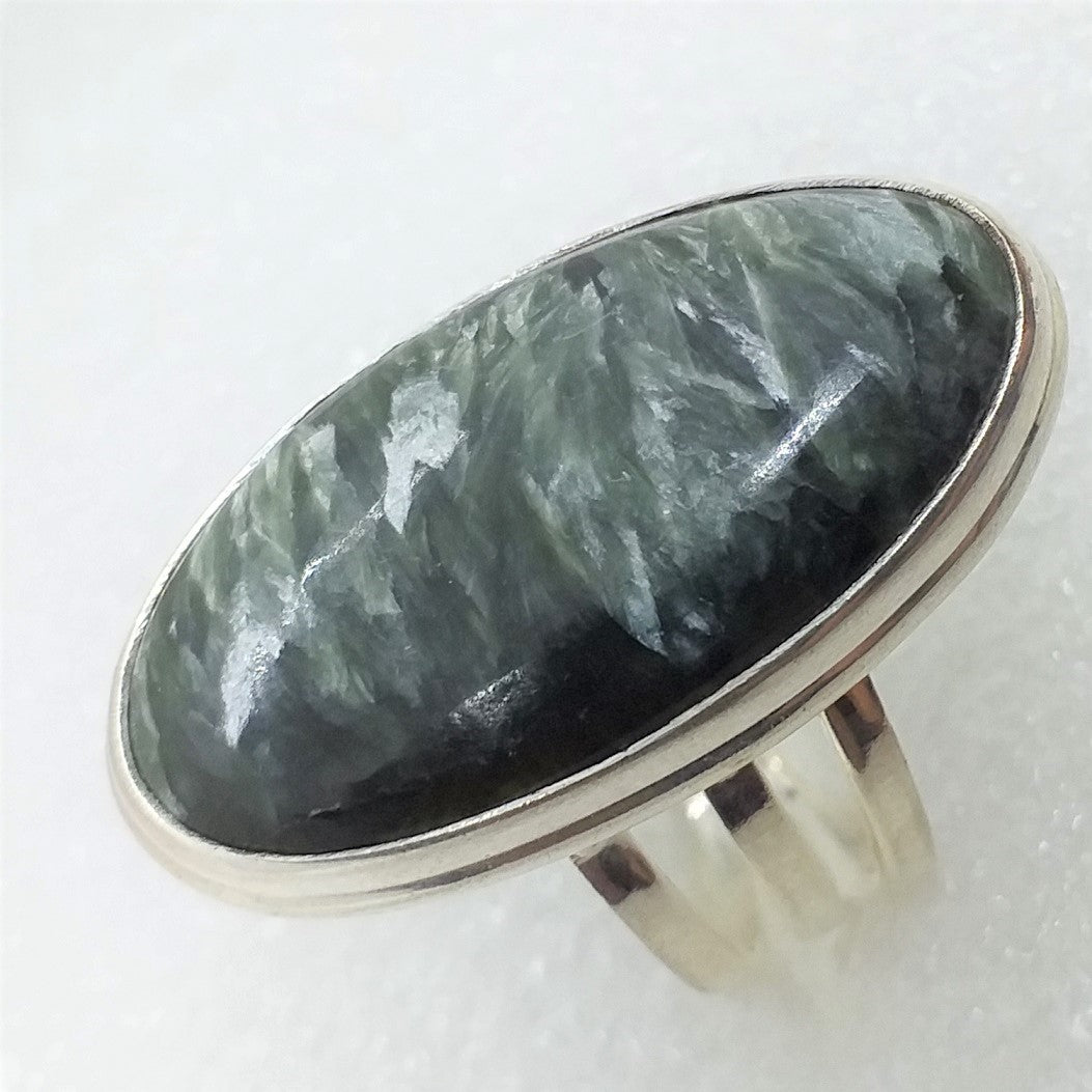 SERAFINIT Ring Gr. 19 riesig 925 Silber
