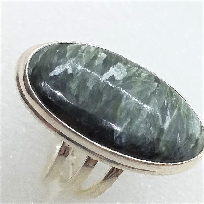 SERAFINIT Ring Gr. 19 riesig 925 Silber