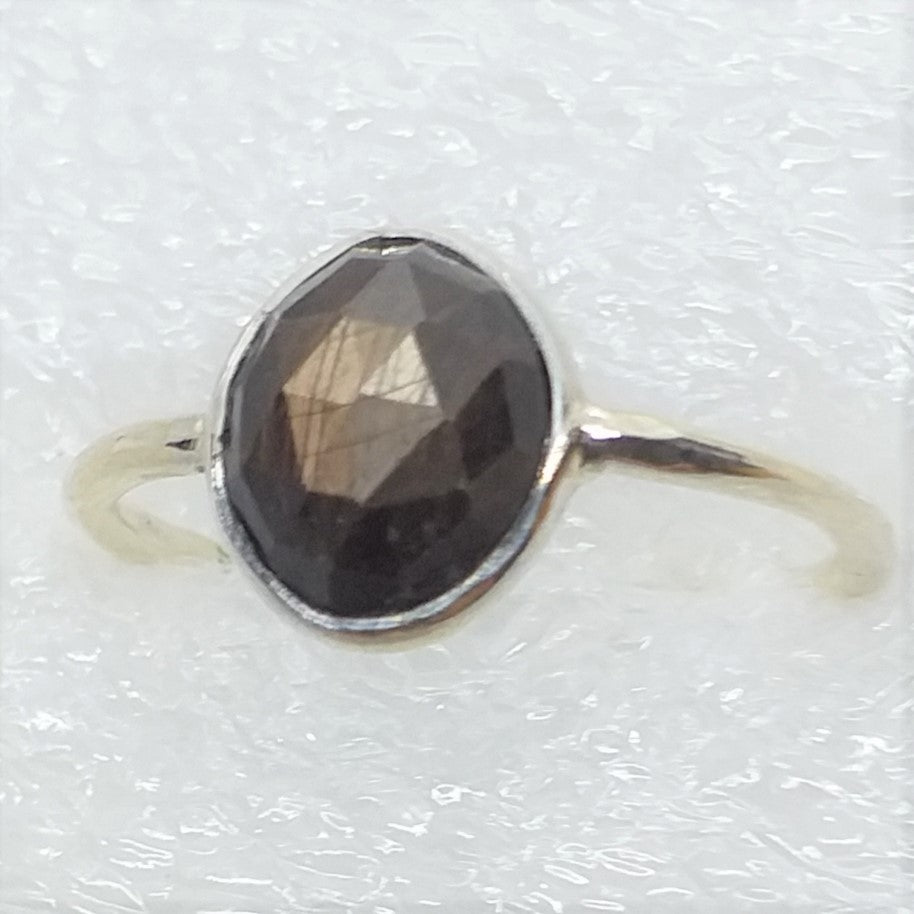 GOLD SAFIR Ring Gr. 18  925 Silber Zawadi SAPHIR