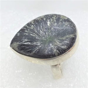 AKTINOLITH Strahlenstein Ring Gr. 18 925 Silber