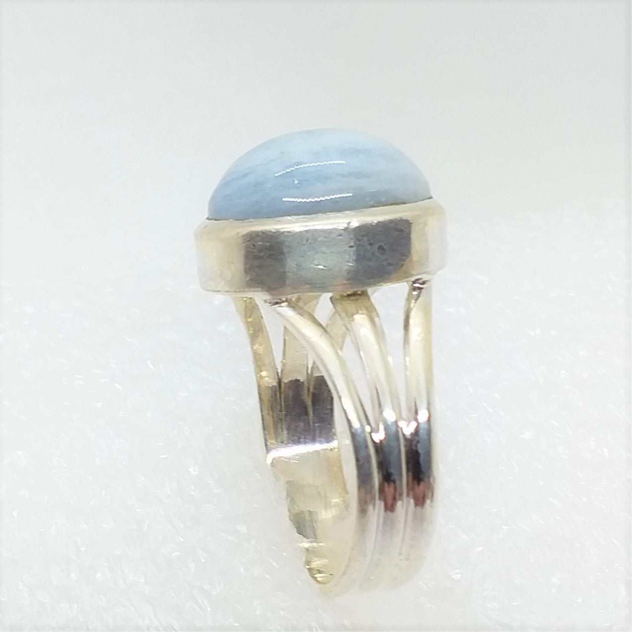 blauer OREGON OPAL Ring Gr. 18 925 Silber oval