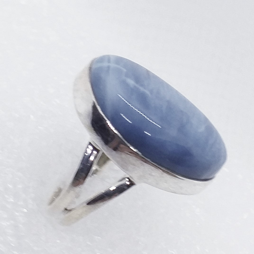 blauer OREGON OPAL Ring Gr. 16,5 925 Silber Freifrom