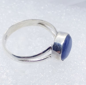 KYANIT blau Ring Gr. 18 925 Sterling Silber