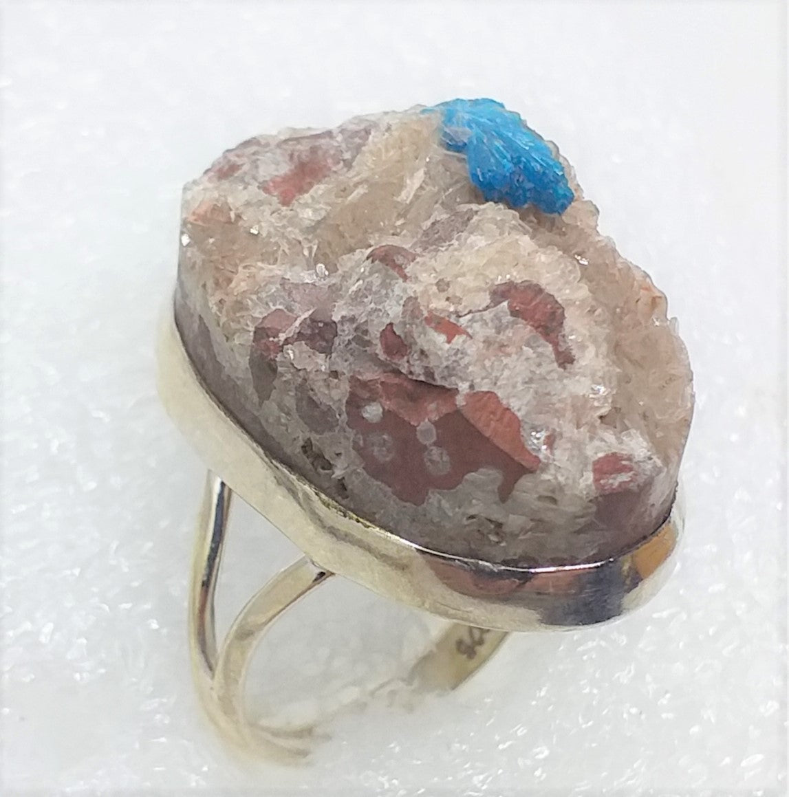 CAVANSIT Kristall Ring Gr. 18 25 Silber oval riesig