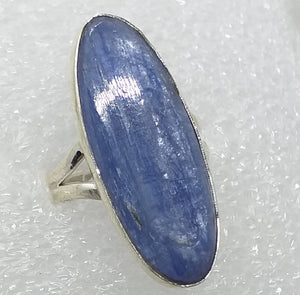KYANIT blau Ring Gr. 17 925 Sterling Silber 31 mm