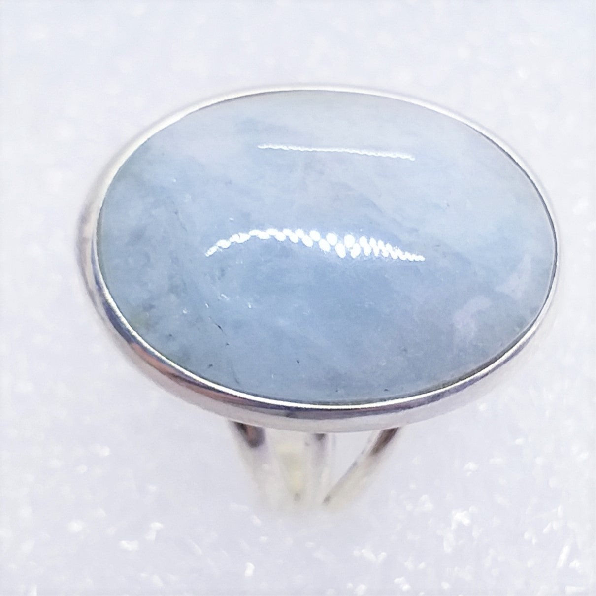 AQUAMARIN Ring Gr. 17 925 Silber Beryll