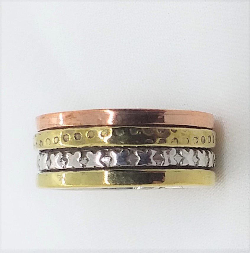 massiver Ring Gr. 18 925 Sterling Silber vergoldet