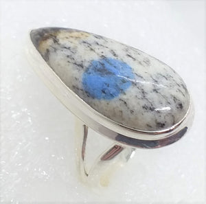 AZURIT in Granit K2 RING Gr. 17 925 Silber