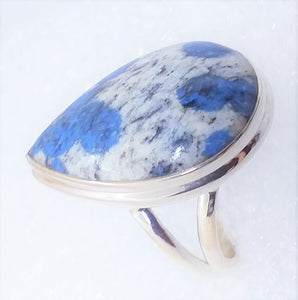 AZURIT in Granit K2 RING Gr. 18 925 Silber