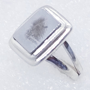 Eisenmeteorit GIBEON METEORIT Ring Gr. 19 925 Silber