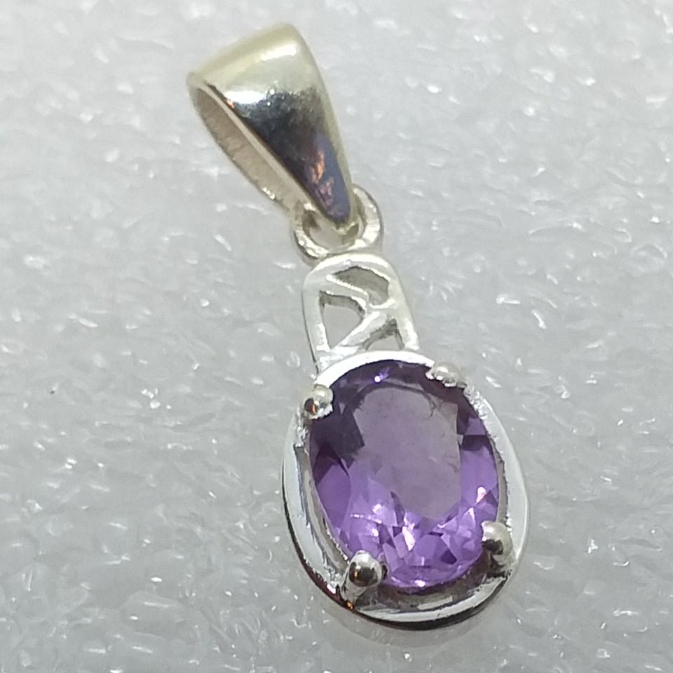 AMETHYST Anhänger 925 Sterling Silber