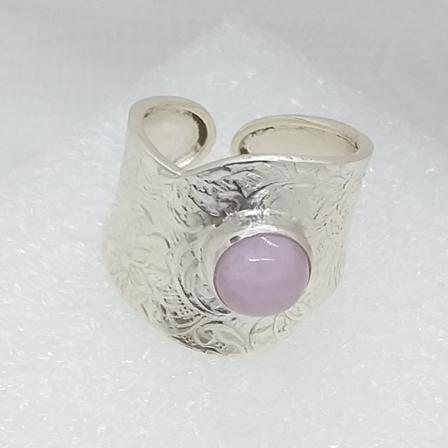 PINK OPAL ANDENOPAL Ring Gr. 18 - 19 925 Silber verstellbar