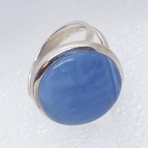 blauer OREGON OPAL Ring Gr.19 925 Sterling Silber