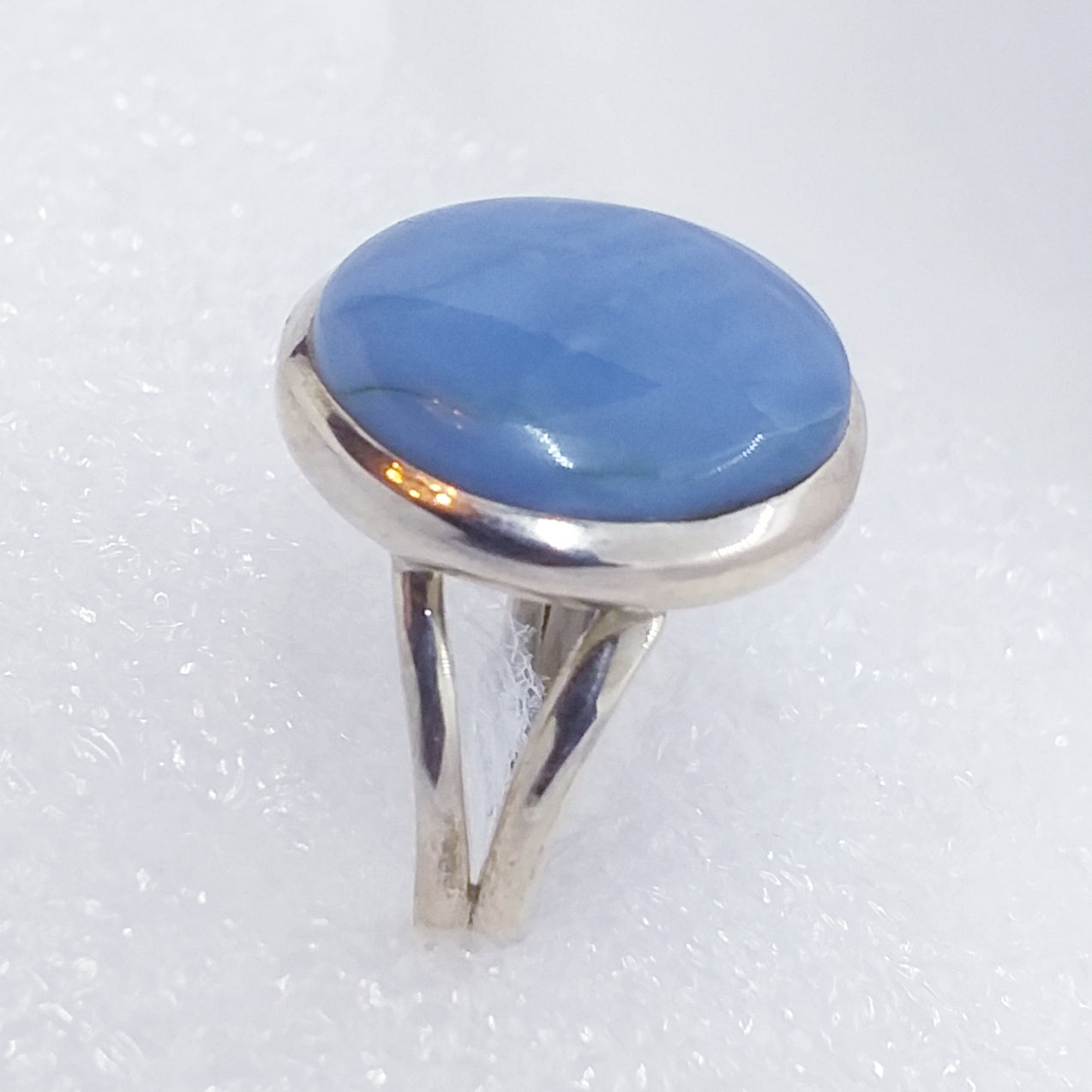 blauer OREGON OPAL Ring Gr.19 925 Sterling Silber