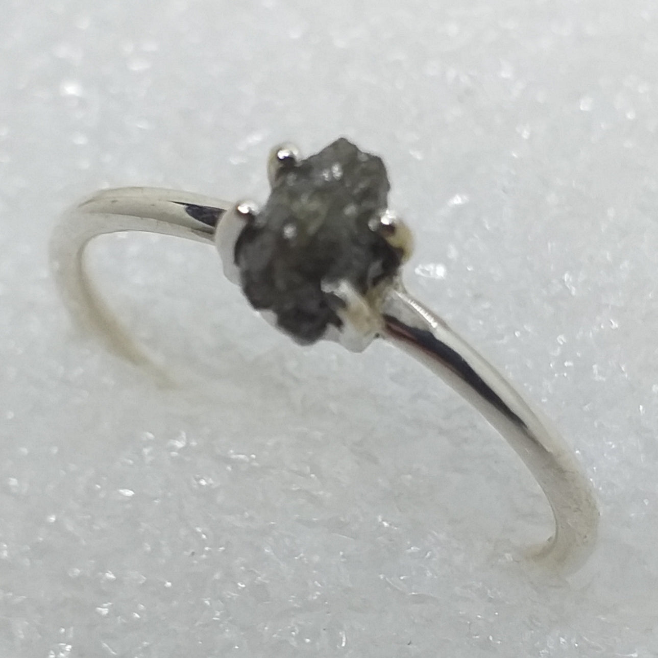 DIAMANT Rohdiamant Ring Gr. 20 925 Silber