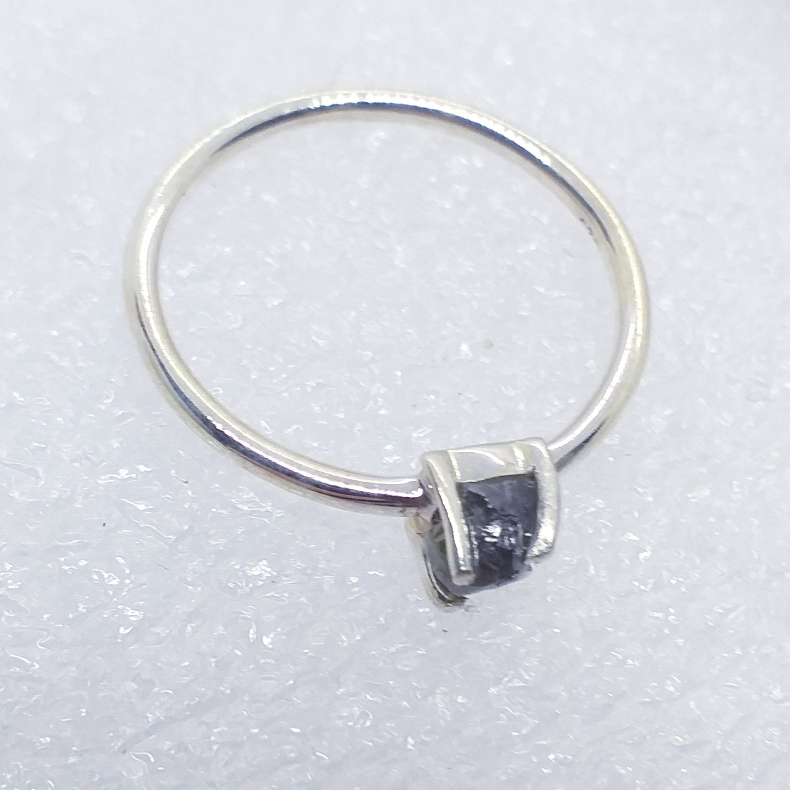 DIAMANT Rohdiamant Ring Gr. 19 925 Silber
