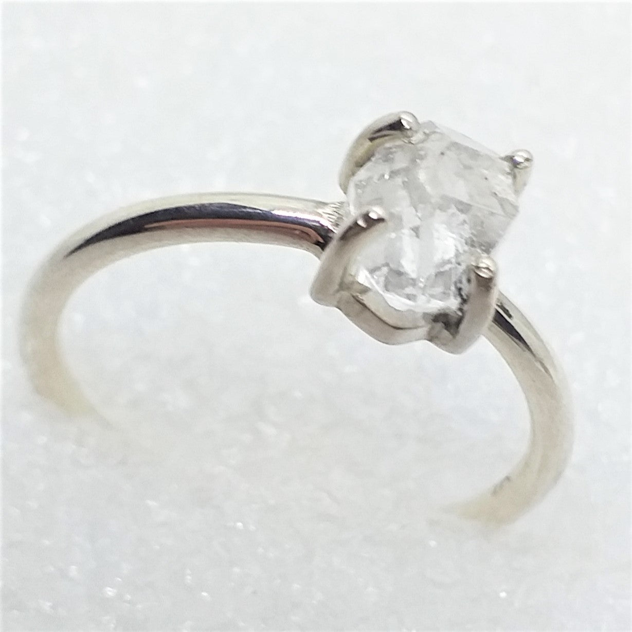 HERKIMER DIAMANT  Ring Gr. 20 925 Sterling Silber