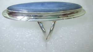 KYANIT blau Ring RIESIG Gr. 18 925 Sterling Silber