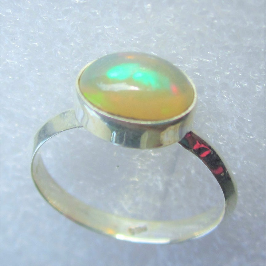 echter Natur OPAL Kristallopal Ring Gr. 18 925 Silber