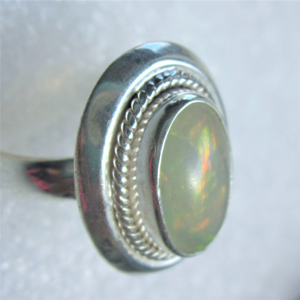 echter Natur OPAL Kristallopal Ring Gr. 17 925 Silber