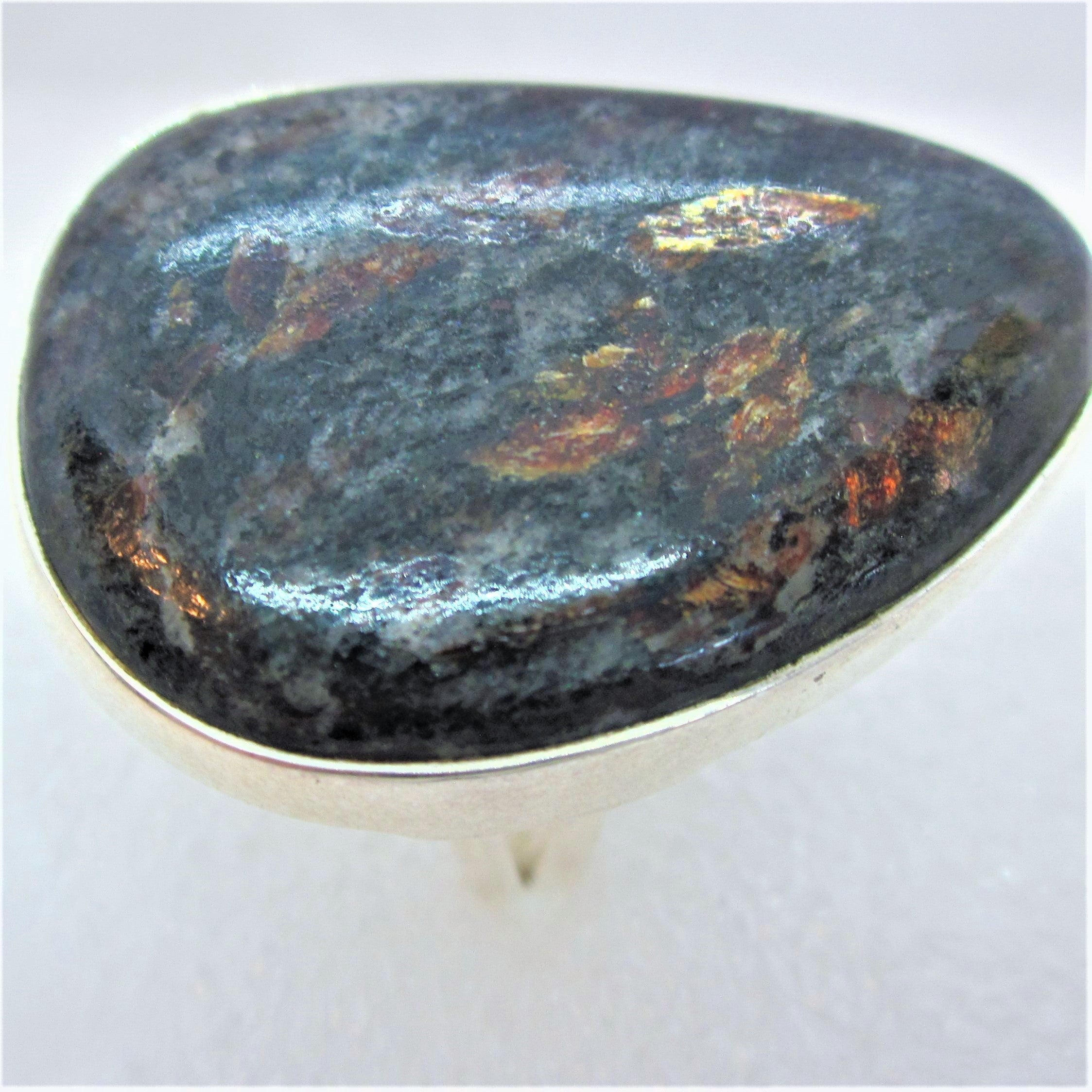 ASTROPHYLLIT RING riesig Gr. 18 925 Silber poliert